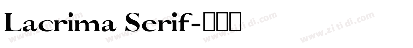 Lacrima Serif字体转换